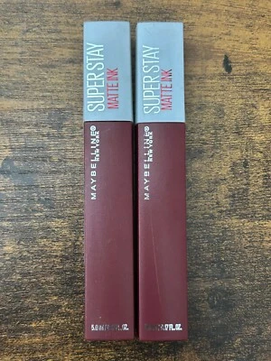 Paquete de 2 lápices labiales líquidos Maybelline Super Stay Matte Ink, 50 Voyager, 0,17 fl oz Foto 1 de 3