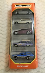 Matchbox MBX Wagons 5 Car Set New In Box toy cars ford cadillac Audi chevrolet - Picture 1 of 5