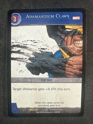 VS System TCG MVL-037 Adamantium Claws Marvel Legends NM/LP - Image 1 of 2