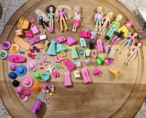 Assortment Of Polly Pocket Accessories And Dolls - Foto 1 di 8