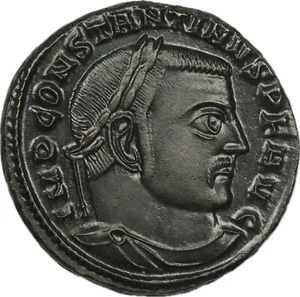 Roman Empire. Constantine I 313-15AD Billon Follis (reduced) David Sear COA - EF - Picture 1 of 3