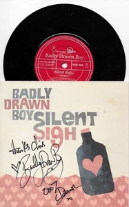 BADLY DRAWN BOY - donna and blitzen  - 7"-Vinyl . SIGNED AUTOGRAMM - Picture 1 of 1