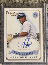 Wander Franco 2020 Onyx Vintage Premium Auto RC Autograph Rookie Tampa Bay Rays