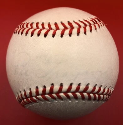 Pie Traynor Single Signed Baseball, Cooperstown NY Ball, Light Autograph - Image 1 of 3