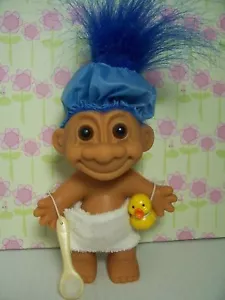 BATH / SHOWER BOY WITH DUCKY - 5" Russ Troll Doll - NEW IN ORIGINAL BAG - Picture 1 of 1