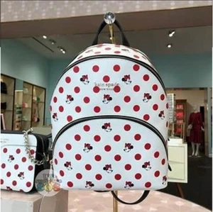 Disney Minnie Mouse Polka Dot Backpack by Kate Spade New York -- Brand new!!! - Picture 1 of 7