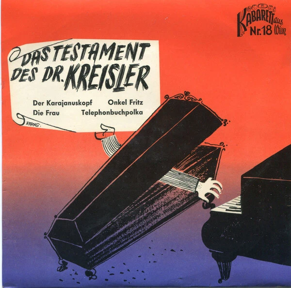 Georg Kreisler Das Testament Des Dr. Kreisler Vinyl Single 7inch Kabarett Aus - Bild 1 von 1