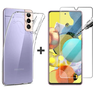 For Samsung Galaxy S21 S21+ PLUS Case Cover and Tempered Glass Screen Protector - Picture 1 of 7