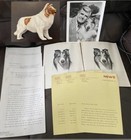 Lot Lassie TV Collie B&W Photo Rudd Weatherwax Folders Docs Trivia 4.5” Figurine