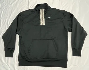 Nike Donna Therma 1/2-Zip Graphic Training Crew CU5710-011 Taglia M Nero/Bianco - Foto 1 di 10