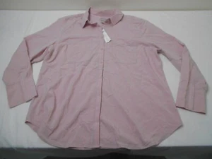 Chicos Womens Shirt Size XL Pink Half Placket Silky Soft Long Sleeve NWT! - Picture 1 of 7