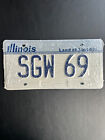 1983-2001 Illinois License Plate Set Pair Personalized SGW 69 Original Package 