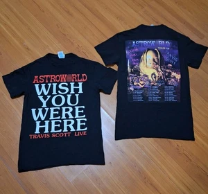 Astroworld Shirt Travis Scott Fest 2018 Small Wish You Were Here Tour Delta Pro - Picture 1 of 7