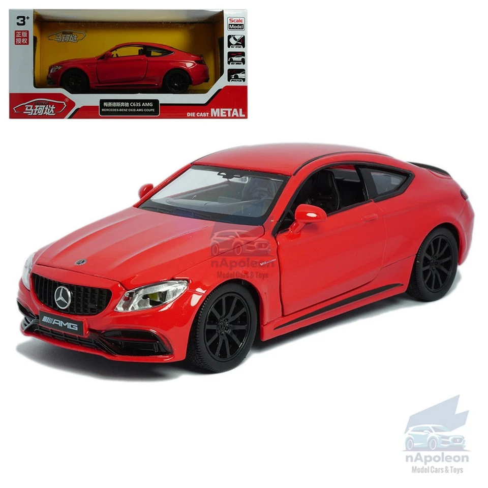 Mercedes C63 S AMG Coupe 1/32 Model Car Diecast Toy Vehicle Collection Gift Kids - Image 1 of 4