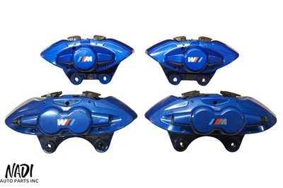 2015 - 2020 BMW F80 F82 F87 M2 M3 M4 FRONT & REAR BLUE BRAKE CALIPER SET OEM - Изображение 1 из 4