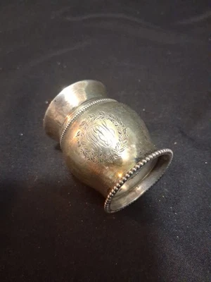 古董 1900 年 Gorham 串珠纯银男式剃须刷无刷毛  — 第 1/4 张图片