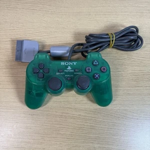 Mando Sony PlayStation Transparente Verde Esmeralda SCPH-1200 PS1 PS2 ENVÍO Y DEVOLUCIÓN GRATIS REINO UNIDO - Imagen 1 de 9