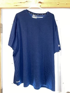 Russell Men's Training Fit T-Shirt- Size:4XL -Polyester Dri-Power- Navy Blue - Picture 1 of 2