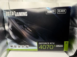 Zotac Gaming GeForce RTX 4070 Ti Super Trinity Black Ed 16GB 256Bit GDDR5X - Picture 1 of 4