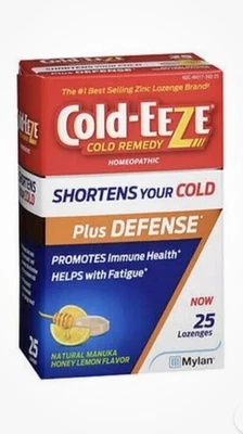Cold EeezePlus Defensa Natural Manuka Miel Sabor Limón 25 Pastillas Cold Eeze  Foto 1 de 3