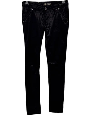 Pantalón Roberto Cavalli Negro Talla 30 Algodón Bolsillos Embellecidos Foto 1 de 4