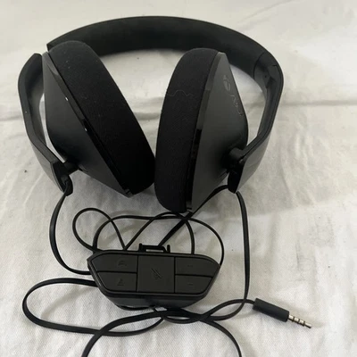 Microsoft Xbox One Stereo Headset Black Original OEM S4V-00012 Tested Working - Image 1 of 4