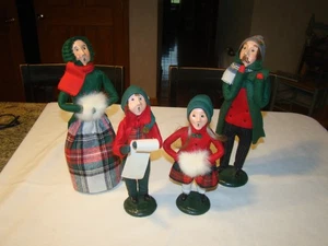 Vintage 1985-86 Byers' Choice Limited Carolers Lot of Family of 4 Mom Dad Boy Girl - Bild 1 von 14