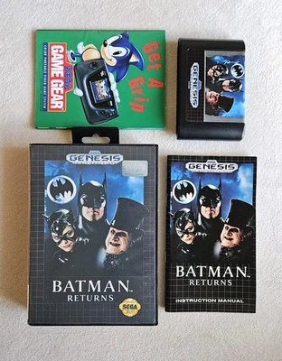BATMAN RETURNS SEGA GENESIS COMPLETE IN BOX W/ POSTER GREAT CONDITION - Image 1 of 4