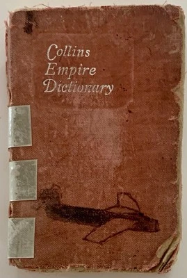 Collins Empire Dictionary English Undated 1954 poor condition - Image 1 of 4