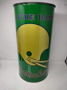 Cubo de basura vintage Notre Dame luchando universidad irlandesa - Imagen 1 de 8