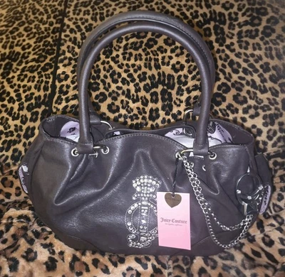 Bolso de Hombro Juicy Couture Corona Marrón Chocolate Nuevo Anillo Viral Dije Foto 1 de 4