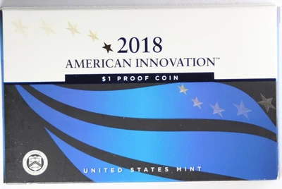 2018 US Mint $1 Proof Coin American Innovation w/ COA and in OGP - Image 1 of 3