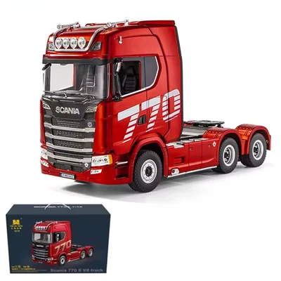 1:18 Rc Car Scale Head 770S V8 RC Tractor Truck 19CH Engineering Trailer Truck - Image 1 of 4