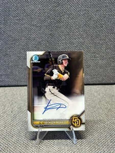 2022 Bowman Chrome Prospect Jackson Merrill Auto Padres #CPA-JME - Picture 1 of 2