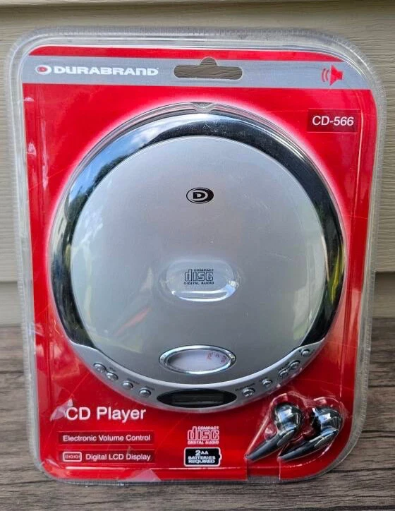 Durabrand CD Player Cd-566 Head PHONES Silver. A28