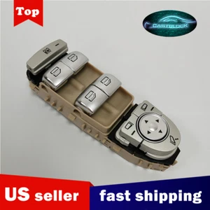 For Mercedes E-Class Power Window Switch W213 W222 Front Left Beige 2139054803 - Picture 1 of 9