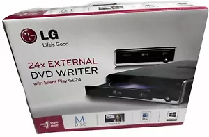 LG DVD Writer Rewriter Super Multi External 24x M-DISC™ Silent Play NIB New DVDR - Picture 1 of 5