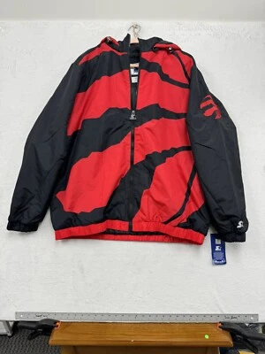 Men's Toronto Raptors Starter Red The Triple Double Full-Zip Hoodie Jacket 2XL - Image 1 of 4