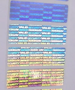 SV625 1000 SVAG .625" x 2" Security Protection Hologram Tamper Evident Stickers - Picture 1 of 5