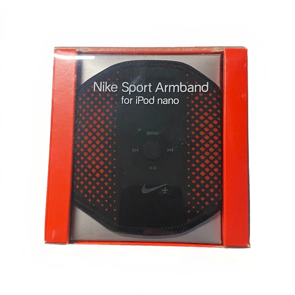 NIKE Sport ArmBand for iPod Nano - AC1198 - Color Red/Black Apple Brand New NOS - Image 1 of 4