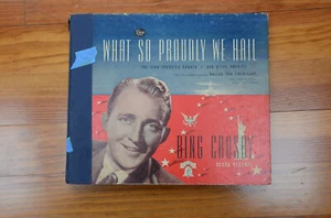 Bing Crosby WHAT SO PROUDLY WE HAIL Album Jacket & all 4 78 rpm records Lot #30 - Picture 1 of 13