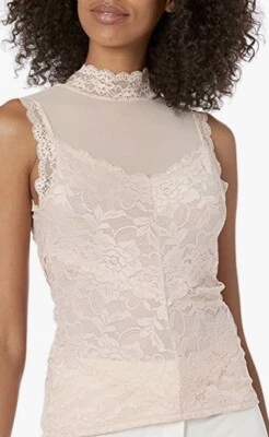 Top Guess Mansfield para mujer sin mangas en flor de perlas, grande nuevo con etiquetas Foto 1 de 4