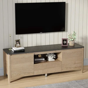 TV Stand Console for 65in TVs with Drawers Large Media Console Entertainment - Picture 1 of 6
