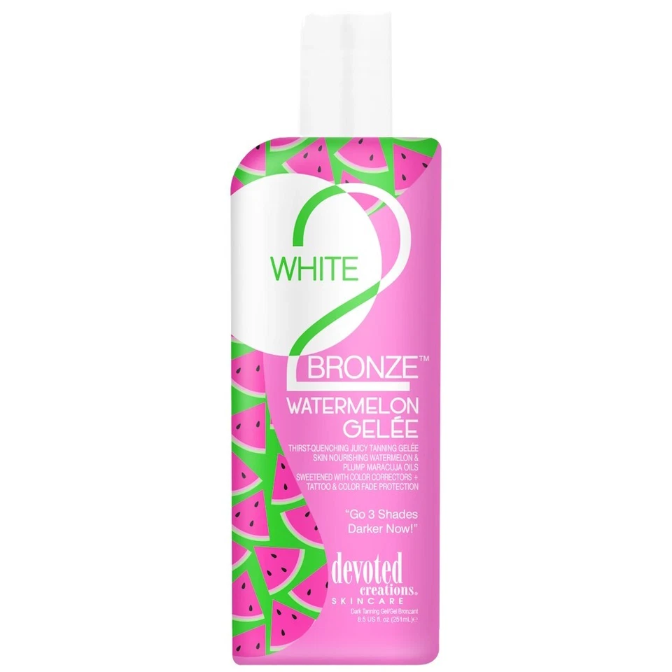 New Devoted Creations White 2 Bronze Watermelon Gelee Sunbed Tanning Accelerator - Image 1 of 1