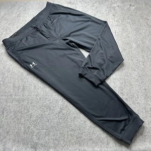 Under Armour Jogger Men 3XL Black 31" Loose Sportstyle Tricot Knit 1290261 - Picture 1 of 19