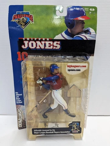 Chipper Jones Series 1 Action Figure McFarlane Sports MLB White Jersey NEW 2000 Cover