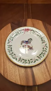 1991-Trineo - Con Caja Vacaciones Plato Anual Navidad por LENOX - Imagen 1 de 9