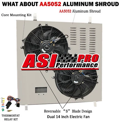 Radiator's Shroud Fan For 2003-2007 Ford F-250 F-350 F450 F550 6.0L 2004 2005 - Image 1 of 4
