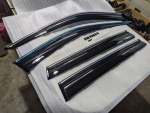 Fit For 2023-on CRV CR-V RS SUV Window Visor Weather Shield w/ Chrome & Clips - Picture 1 of 8