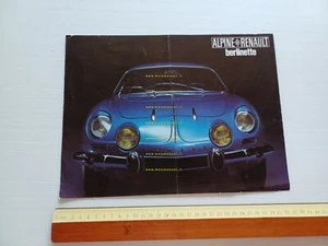 Alpine-Renault A110 70 - 100 - 1500 - 1300 Super berlinette depliant originale - Picture 1 of 3